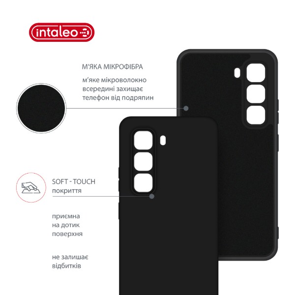 Фото - Чохол для смартфону Intaleo Silicone Case for Infinix Hot 50 Pro Black (1283126616600)