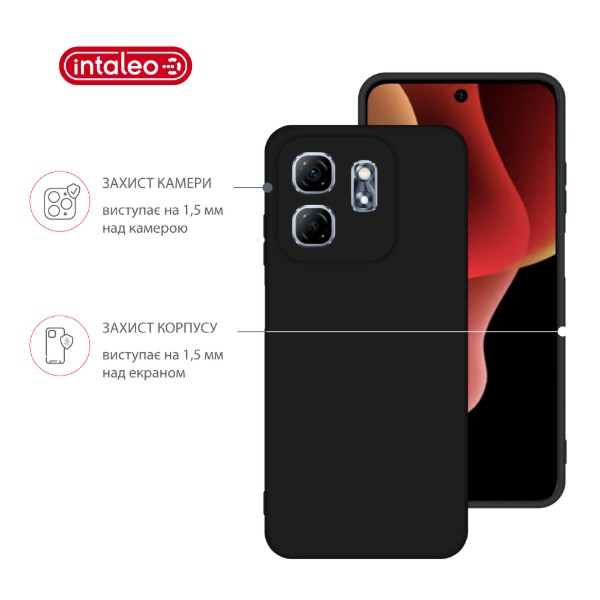 Фото - Чохол для смартфону Intaleo Silicone Case for Infinix Hot 50i Black (1283126599569)