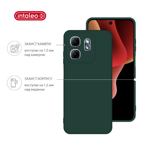 Фото - Чохол для смартфону Intaleo Silicone Case for Infinix Hot 50i Dark Green (1283126599552)