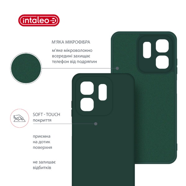 Фото - Чохол для смартфону Intaleo Silicone Case for Infinix Hot 50i Dark Green (1283126599552)