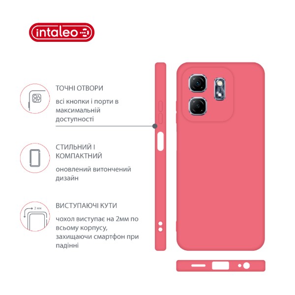 Фото - Чохол для смартфону Intaleo Silicone Case for Infinix Hot 50i Pink (1283126599538)