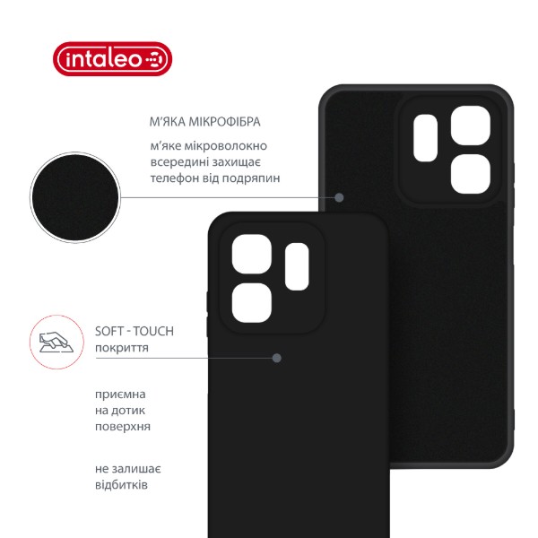 Фото - Чехол для смартфона Intaleo Silicone Case for Infinix Smart 9 Black (1283126599620)