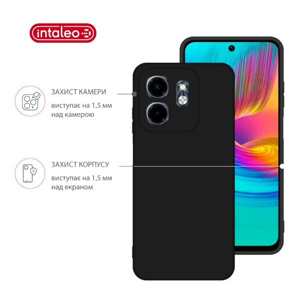 Фото - Чехол для смартфона Intaleo Silicone Case for Infinix Smart 9 Black (1283126599620)