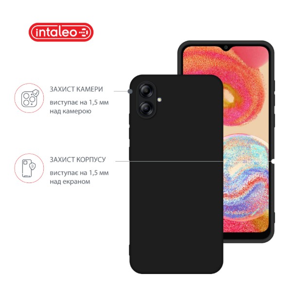 Фото - Чехол для смартфона Intaleo Silicone Case for Samsung Galaxy A04e Black (1283126599729)