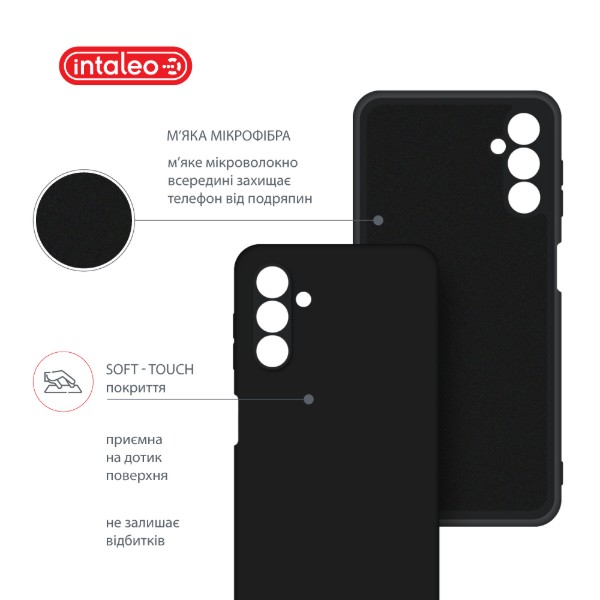 Фото - Чохол для смартфону Intaleo Silicone Case for Samsung Galaxy A04S Black (1283126599774)
