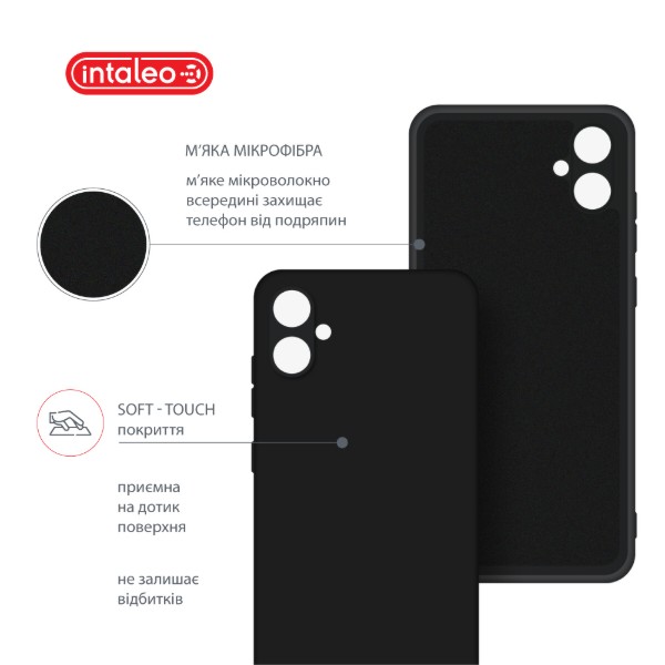Фото - Чохол для смартфону Intaleo Silicone Case for Samsung Galaxy A05 Black (1283126599828)