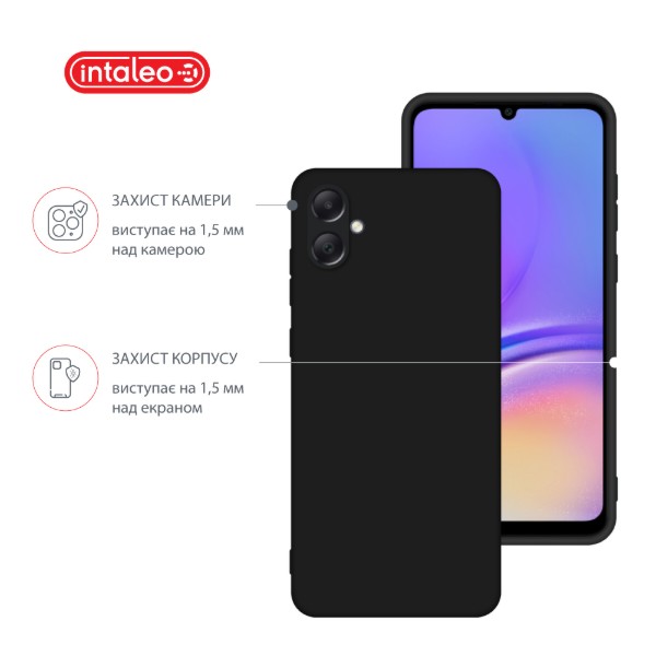 Фото - Чохол для смартфону Intaleo Silicone Case for Samsung Galaxy A05 Black (1283126599828)