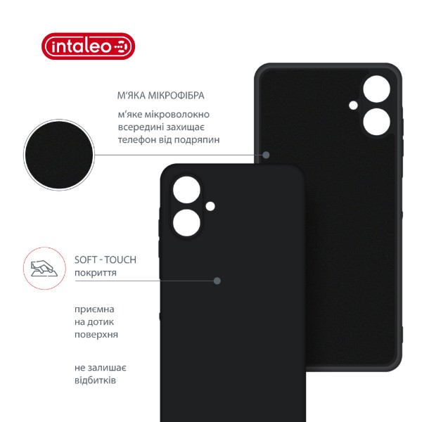 Фото - Чохол для смартфону Intaleo Silicone Case for Samsung Galaxy A06 Black (1283126599934)