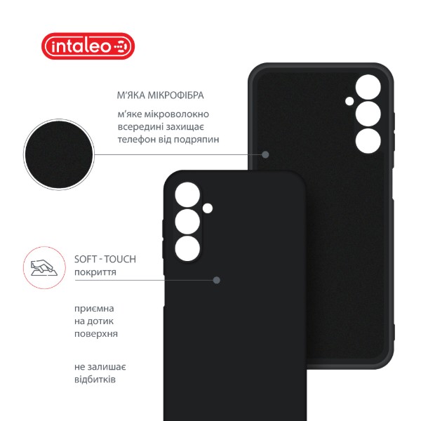 Фото - Чехол для смартфона Intaleo Silicone Case for Samsung Galaxy A14 Black (1283126599989)