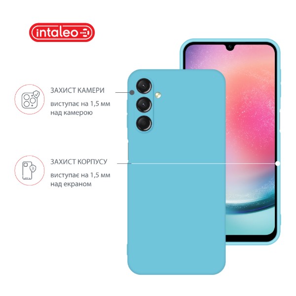 Фото - Чохол для смартфону
 Intaleo Silicone Case for Samsung Galaxy A24 Blue (1283126600050)