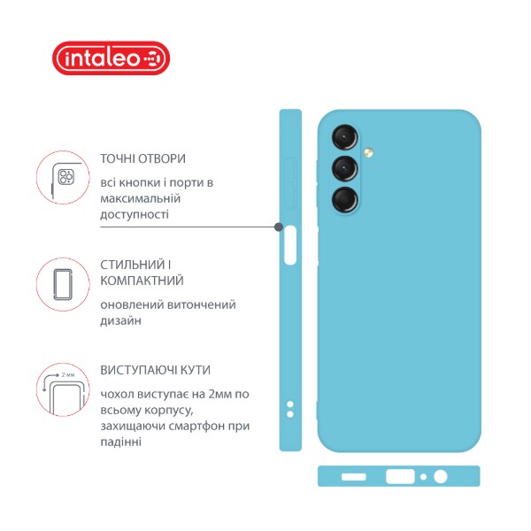 Фото - Чохол для смартфону
 Intaleo Silicone Case for Samsung Galaxy A24 Blue (1283126600050)