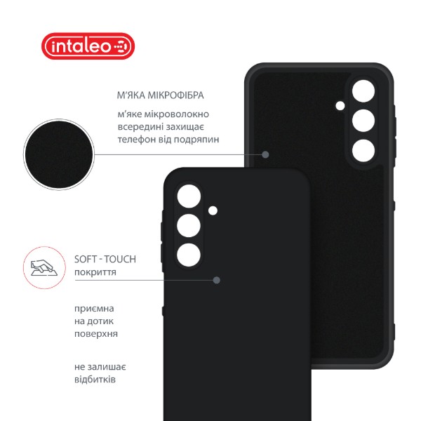 Фото - Чехол для смартфона Intaleo Silicone Case for Samsung Galaxy A25 Black (1283126600142)