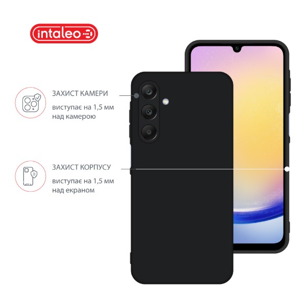 Фото - Чехол для смартфона Intaleo Silicone Case for Samsung Galaxy A25 Black (1283126600142)