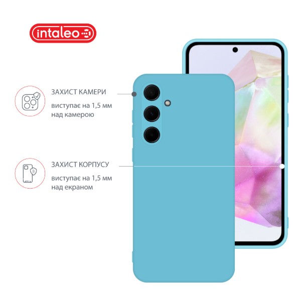 Фото - Чехол для смартфона Intaleo Silicone Case for Samsung Galaxy A35 Blue (1283126600159)