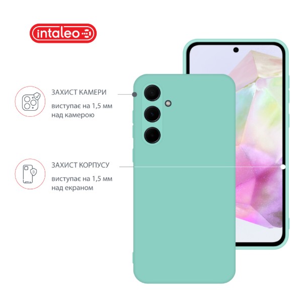 Фото - Чохол для смартфону Intaleo Silicone Case for Samsung Galaxy A35 Light Blue (1283126600197)
