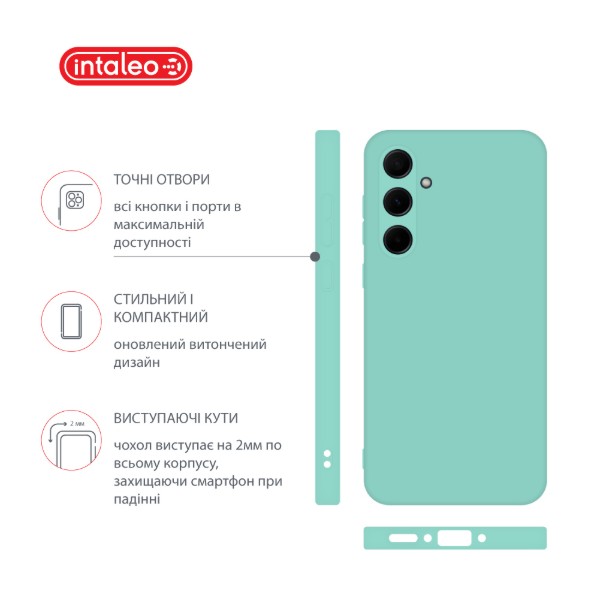 Фото - Чохол для смартфону Intaleo Silicone Case for Samsung Galaxy A35 Light Blue (1283126600197)