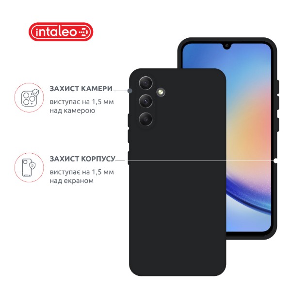 Фото - Чехол для смартфона Intaleo Silicone Case for Samsung Galaxy A36 Black (1283126640247)