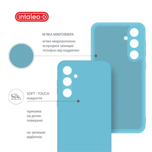 Фото - Чехол для смартфона Intaleo Silicone Case for Samsung Galaxy A55 Blue (1283126600234)