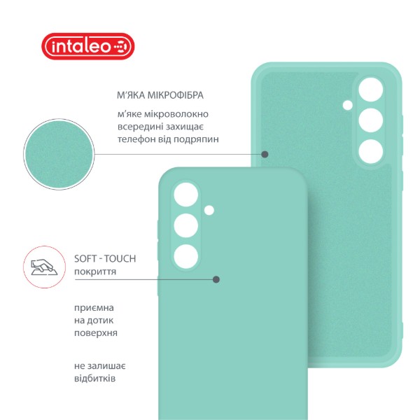Фото - Чохол для смартфону Intaleo Silicone Case for Samsung Galaxy A55 Light Blue (1283126600272)