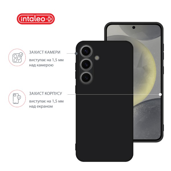 Фото - Чехол для смартфона Intaleo Silicone Case for Samsung Galaxy S24 Black (1283126600340)