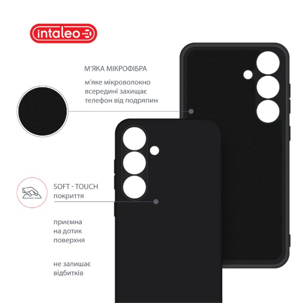 Фото - Чехол для смартфона Intaleo Silicone Case for Samsung Galaxy S24 Plus Black (1283126600388)