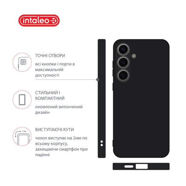 Фото - Чехол для смартфона Intaleo Silicone Case for Samsung Galaxy S24 Plus Black (1283126600388)