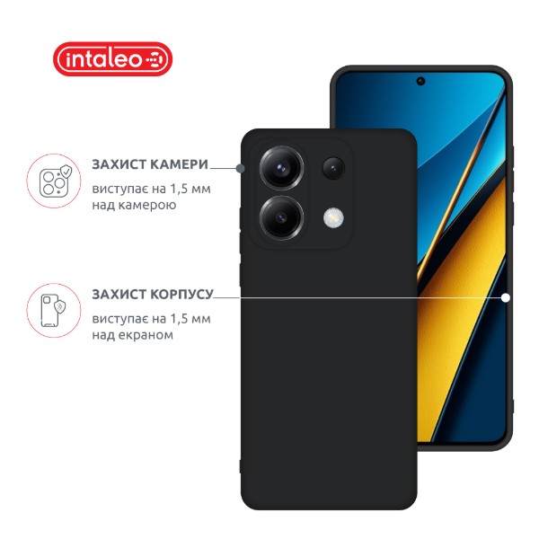 Фото - Чехол для смартфона Intaleo Silicone Case for Xiaomi Poco X6 Black (1283126600463)