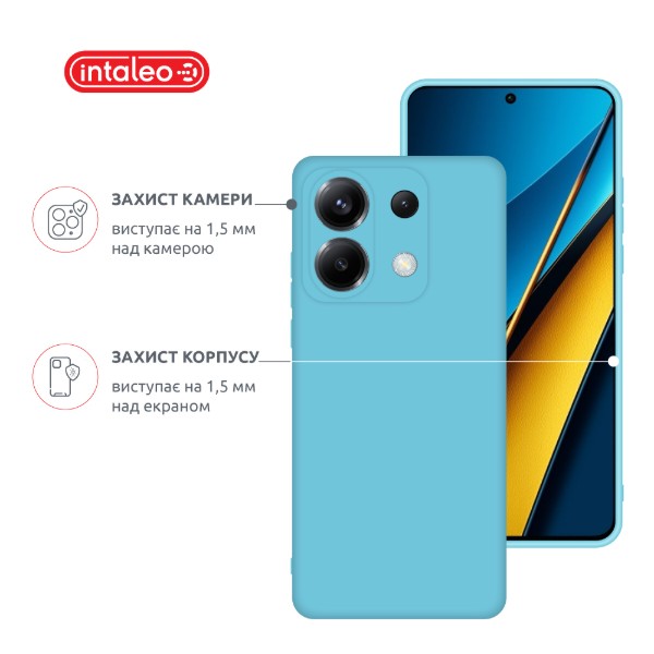 Фото - Чохол для смартфону Intaleo Silicone Case for Xiaomi Poco X6 Blue (1283126600432)