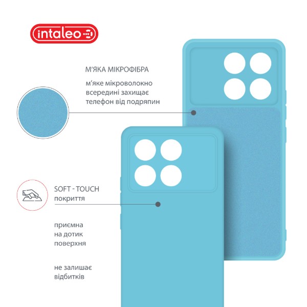 Фото - Чохол для смартфону Intaleo Silicone Case for Xiaomi Poco X6 Pro Blue (1283126600470)