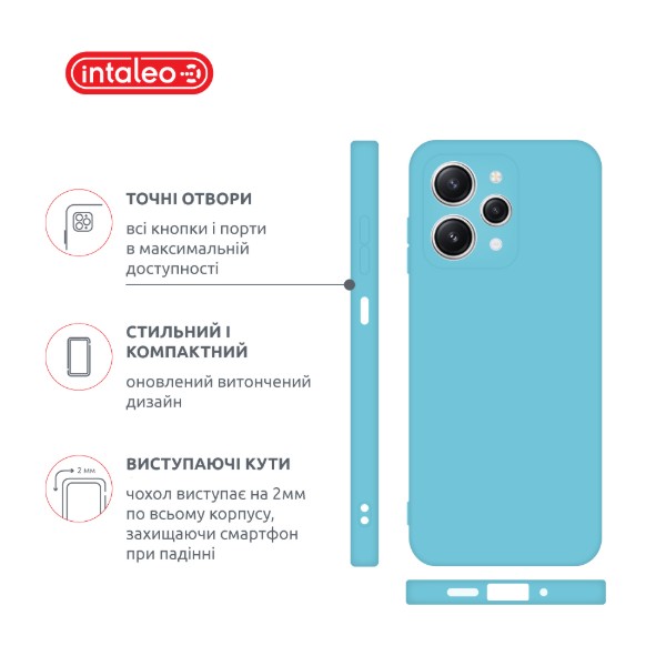 Фото - Чохол для смартфону Intaleo Silicone Case for Xiaomi Redmi 12 Blue (1283126600609)