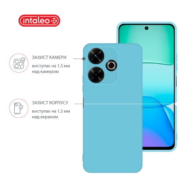 Фото - Чохол для смартфону Intaleo Silicone Case for Xiaomi Redmi 13 Blue (1283126600685)