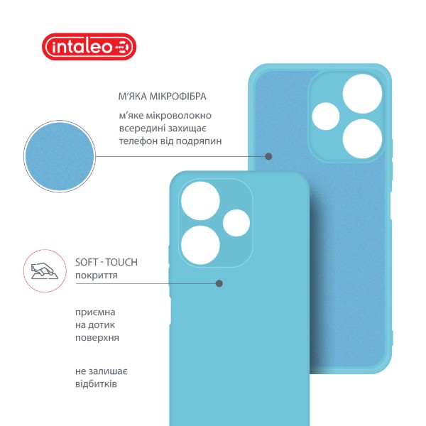Фото - Чохол для смартфону Intaleo Silicone Case for Xiaomi Redmi 13 Blue (1283126600685)
