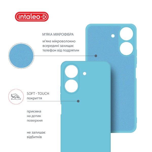 Фото - Чехол для смартфона Intaleo Silicone Case for Xiaomi Redmi 13C 4G Blue (1283126600739)