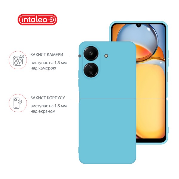 Фото - Чехол для смартфона Intaleo Silicone Case for Xiaomi Redmi 13C 4G Blue (1283126600739)
