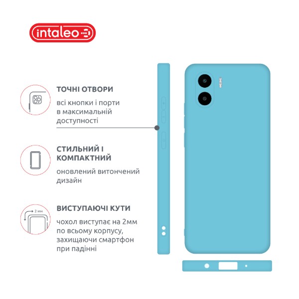 Фото - Чохол для смартфону Intaleo Silicone Case for Xiaomi Redmi A2 Blue (1283126600883)