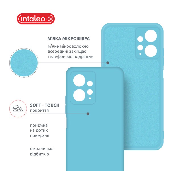 Фото - Чехол для смартфона Intaleo Silicone Case for Xiaomi Redmi Note 12 Blue (1283126600968)