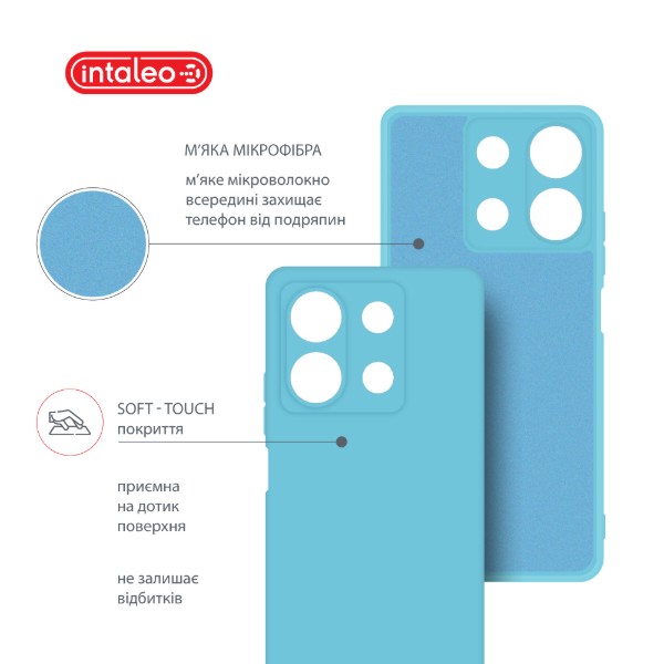 Фото - Чохол для смартфону Intaleo Silicone Case for Xiaomi Redmi Note 13 5G Blue (1283126601095)