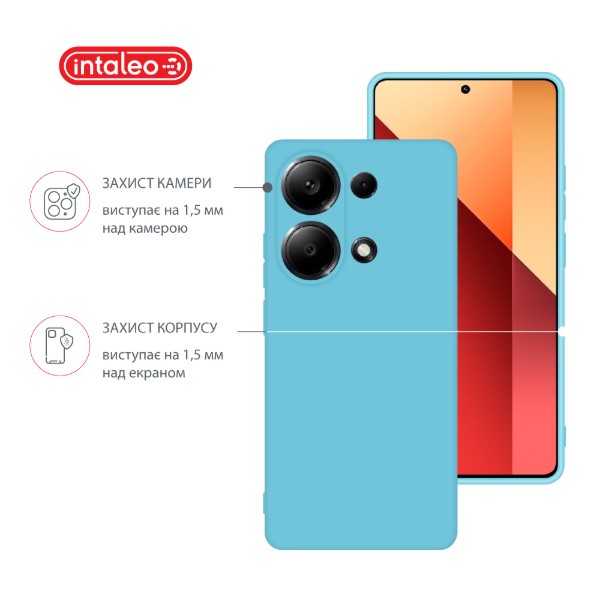 Фото - Чохол для смартфону Intaleo Silicone Case for Xiaomi Redmi Note 13 Pro 4G Blue (1283126601149)