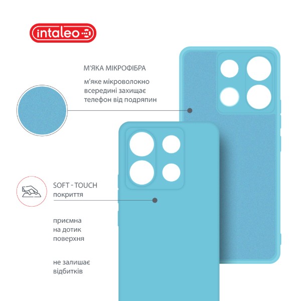 Фото - Чехол для смартфона Intaleo Silicone Case forя Xiaomi Redmi Note 13 Pro 5G Blue (1283126601194)