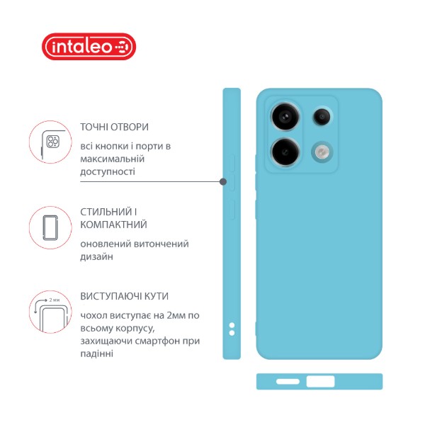 Фото - Чехол для смартфона Intaleo Silicone Case forя Xiaomi Redmi Note 13 Pro 5G Blue (1283126601194)