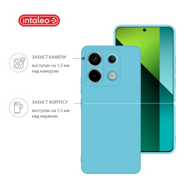 Фото - Чехол для смартфона Intaleo Silicone Case forя Xiaomi Redmi Note 13 Pro 5G Blue (1283126601194)