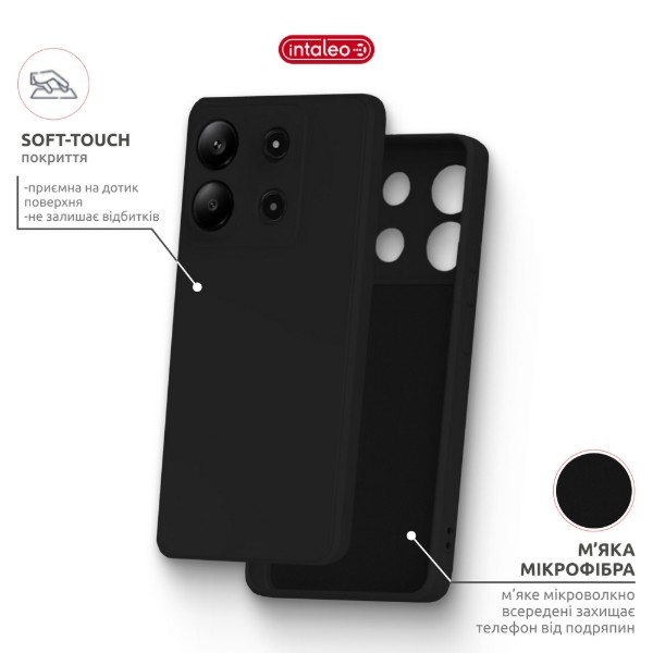 Фото - Чехол для смартфона Intaleo Silicone for Motorola Edge 50 Pro Black (1283126640155)