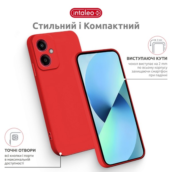 Фото - Чехол для смартфона Intaleo Silicone for Motorola Moto G24 Power Red (1283126640193)