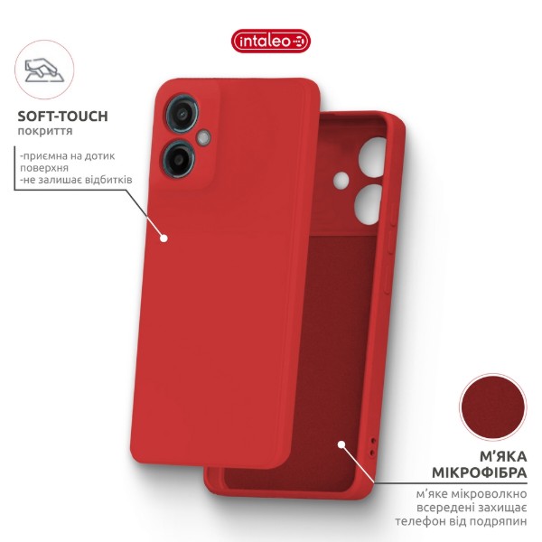 Фото - Чехол для смартфона Intaleo Silicone for Motorola Moto G24 Power Red (1283126640193)