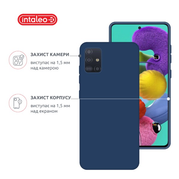 Фото - Чохол для смартфону Intaleo SoftShell for Samsung Galaxy A51 Blue (1283126562921)