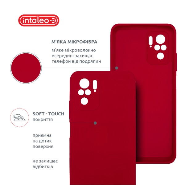 Фото - Чехол для смартфона Intaleo SoftShell for Xiaomi Redmi Note 10 Red (1283126564284)
