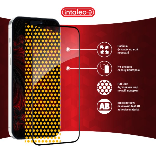 Фото - Защитное стекло для смартфона Intaleo 9H 3D for Apple iPhone 15 / iPhone 16 Black (1283126577314)