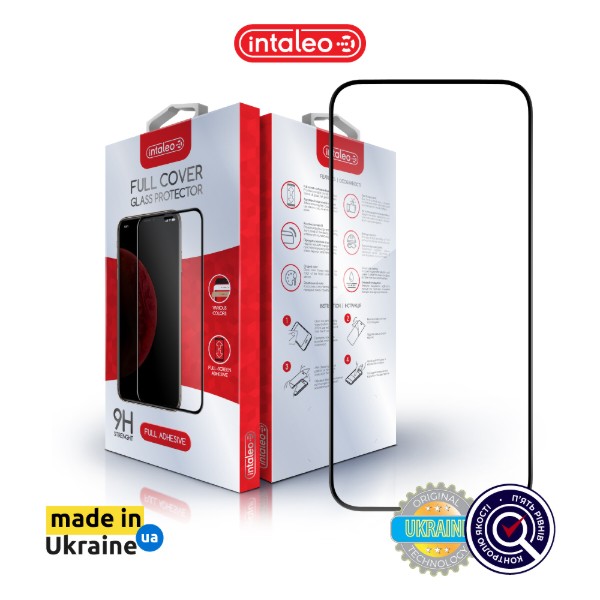 Фото - Защитное стекло для смартфона Intaleo 9H 3D for Apple iPhone 15 / iPhone 16 Black (1283126577314)