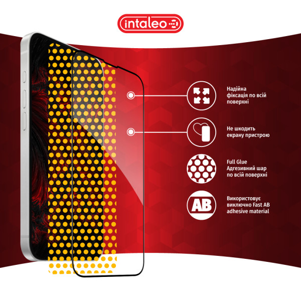 Фото - Захисне скло для смартфону Intaleo 9H 3D for Apple iPhone 16E / iPhone 13 / 13 Pro / iPhone 14 / 17e Black (1283126615764)