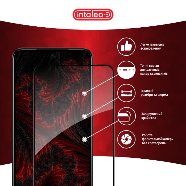 Фото - Захисне скло для смартфону Intaleo 9H 3D for Apple iPhone X/XS/11 Pro Black (1283126547577)